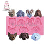 Animal Dogs Head Silicone Chocolate Mould,Fondant Baking Cake Supplies,Sugar Mould Tool,Silicone Mold Decoration Tool SM-065