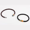 Fashion Gay Pride Rainbow Leather Bracelets For Women Men Black Brown Genuine Leather Bangle Magnetic Clasp LGBT Jewelry