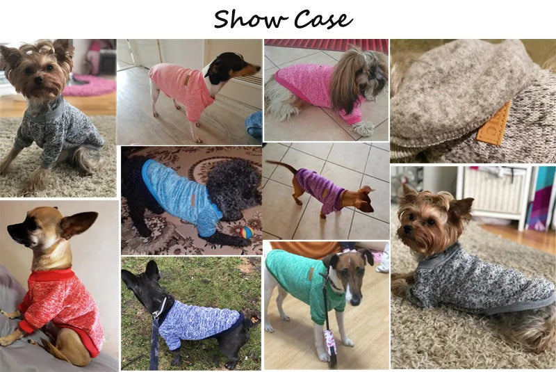 pawstrip Warm Dog Clothes Puppy Jacket Coat Cat Clothes Dog Sweater Winter Dog Coat Clothing For Small Dogs Chihuahua XS-2XL