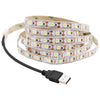 5V LED Strip Light 2835 5050 60LED USB/Battery Box Powered TV Backlight Flexible LED Tape Light White/Warm White Home Decoration