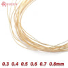 0.3MM 0.4MM 0.5MM 0.6MM 0.7MM 0.8MM 1MM 1.2MM 24K Gold Color Brass Make Shape Metal Wire High Quality Jewelry Accessories