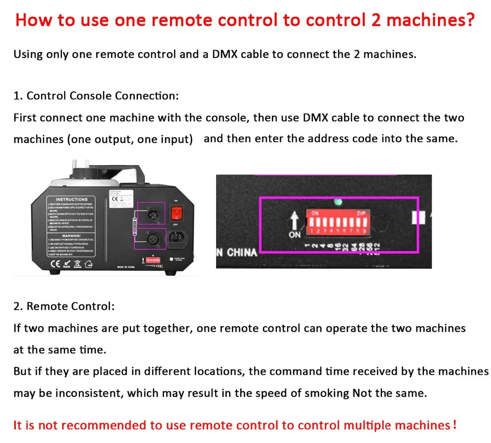 1500W DMX Low Fog Smoke Machine Fogger Up DJ Party Remote controller DMX controller 220V Stage Lighting 1/2pcs