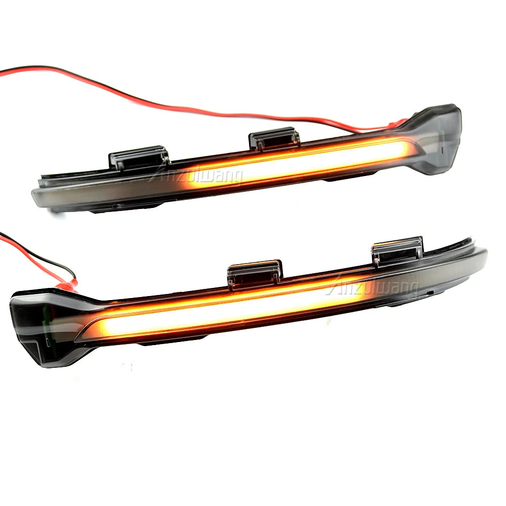 2PCS For VW Golf MK7 7.5 7 GTI R GTD Dynamic Blinker LED Turn Signal For Volkswagen Rline Sportsvan Touran Side Mirror Light