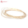 0.3MM 0.4MM 0.5MM 0.6MM 0.7MM 0.8MM 1MM 1.2MM 24K Gold Color Brass Make Shape Metal Wire High Quality Jewelry Accessories