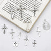 10-40Pcs 14-49mm Antique Silver Cross Alloy Charms Pendants for Necklace Bracelet Earring DIY Jewelry Rosary Making Findings