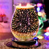 3D Fireworks Effect Touch Aromatherapy Machine Electric Wax Melter Smokeless Aroma Lamp Essential Oil Burner Aroma Accessories