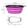 Silicone World 1000ML Portable Collapsible Silicone Pet Bowls Outdoor Travel Pet Food Container Feeder Bowl Dish Dog Food Basi