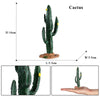 Oenux Home Decoration Simulation Farm Scene Series Animals Model Cactus Palm Trees Shove Action Figures Miniature Cute Kid Toy