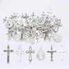 10-40Pcs 14-49mm Antique Silver Cross Alloy Charms Pendants for Necklace Bracelet Earring DIY Jewelry Rosary Making Findings