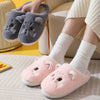 New Winter Women Lovely Cat Plush Slippers Warm Shoes Slides Cute Cartoon Cat Fuzzy Slippers Men Soft Footwear Home Cotton Shoes