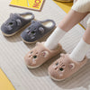 New Winter Women Lovely Cat Plush Slippers Warm Shoes Slides Cute Cartoon Cat Fuzzy Slippers Men Soft Footwear Home Cotton Shoes