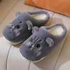 New Winter Women Lovely Cat Plush Slippers Warm Shoes Slides Cute Cartoon Cat Fuzzy Slippers Men Soft Footwear Home Cotton Shoes