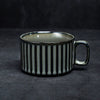 Retro European-Style Glazed Ceramic Coffee Cup Cappuccino Latte Fancy Coffee Pull Flower Cup and Saucer Suit 220ml