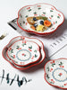 Retro Cherry For Home Delicate Complementary Food Steamed Egg Bowl Ceramic