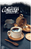 Retro European-Style Glazed Ceramic Coffee Cup Cappuccino Latte Fancy Coffee Pull Flower Cup and Saucer Suit 220ml