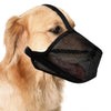 Anti Barking Pet Dog Muzzle Adjustable Mesh Breathable Pet Mouth Muzzles Mask For Dogs Mouth Cover Nylon Straps Dog Accessories