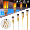 Solar Lamps LED Flame Effect Lamp Handcraft Bamboo Waterproof Garden Lighting Lawn Torches Yard Landscape Outdoor Light