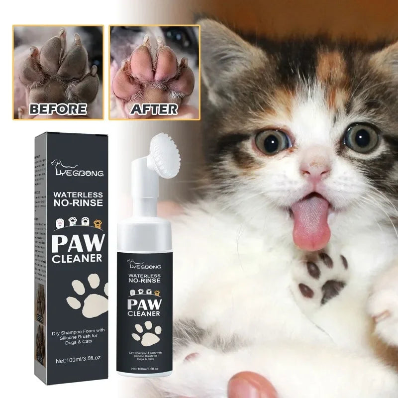 Paw Cleaner Dog Cat Fragrance-free Formula Traditional Bulky Foot And Paw Cleaner Ingredients Coconut Oil Gentian Root Glycerin