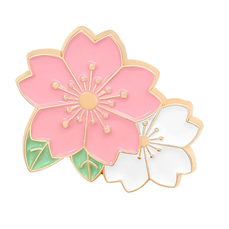 Flower Brooch Simulation Flower Plant Brooch Lily Tulip Sunflower Iris Morning Glory Lotus Clothing Brooch Badge Lapel Pins