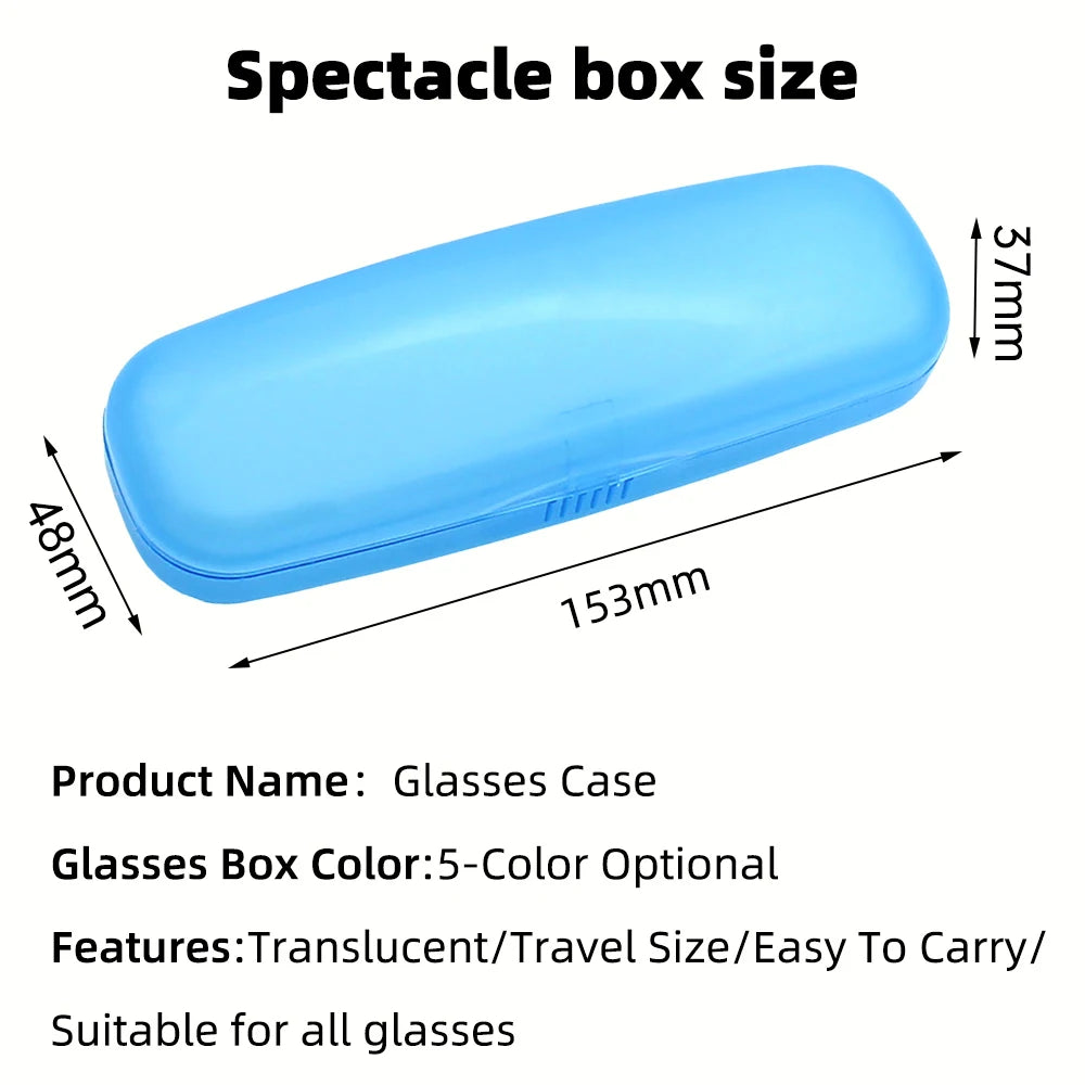 Translucent Plastic Glasses Case Lens Glasses Protector Box For Sunglasses Women Men Reading Sunglasses Holder Containers Box