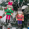 9Pcs Christmas Wooden Nutcracker Soldier Hanging Pendants Christmas Tree Ornaments Xmas New Year Party Decorations Supplies