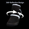 Soft Pet Shoes Spring Autumn Waterproof Rubber covered Sole Dogs Shoes Night Reflection Diving Fabric Light Leisure Dogs Boots