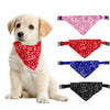 Pet Dog Neck Scarf Puppy Cat Dog Collar Bandana Collar Scarf with Leather Collar Cute Adjustable Small Dog Collars Pet Puppy Cat