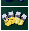 4pcs Winter Pet Dog Socks Small Cat Knit Warm Socks Dog Anti-Slip Socks Chihuahua Thick Paw Protector Booties Pet Accessories