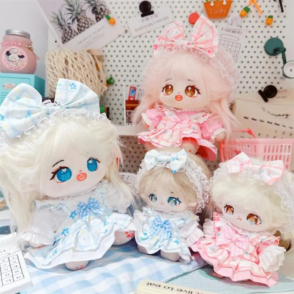 Cute Doll Lovely Clothes With Headband Accessories 2 Colors Flower Bud Skirt Accessories 10/20cm Cotton Doll/EXO Idol Dolls