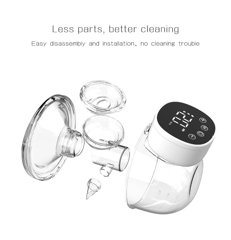 Wearable Breast Pump Double-sided Painless Electric Fully Automatic Integrated Breast Pump Hands-free and Portable Breastfeeding