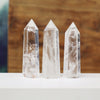 4-8CM Clear Quartz Column Natural White Crystal Quartz Crystal Point Healing Hexagonal Wand Treatment Stone