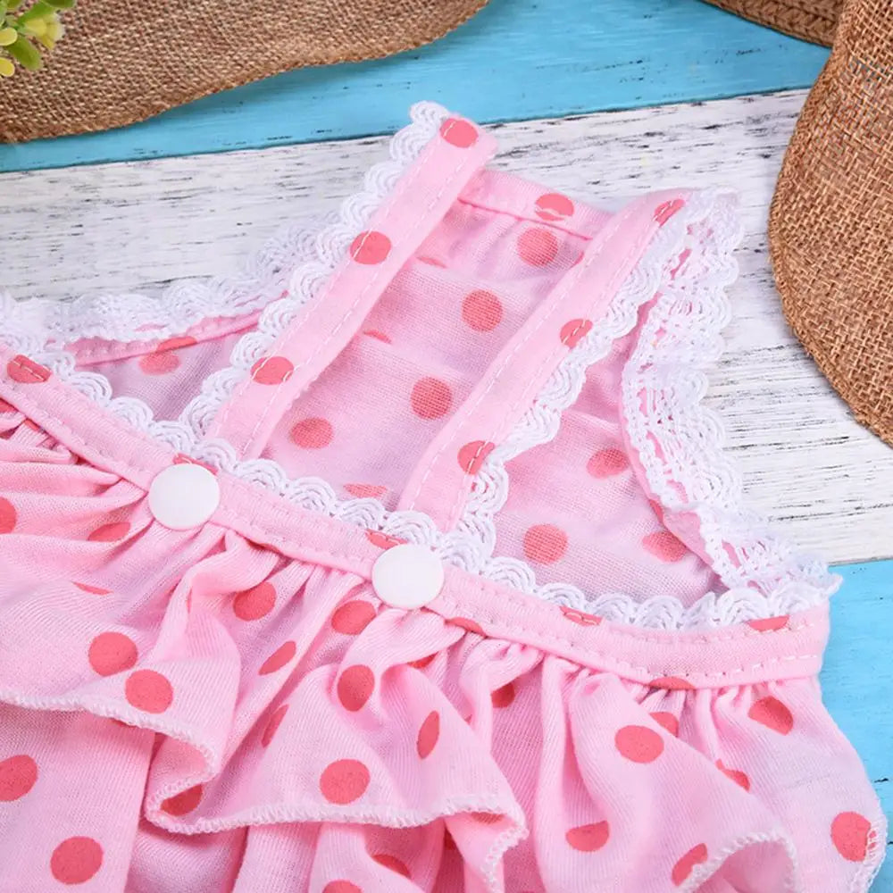 Pet Dog Panties Strap Sanitary Adjustable Dog Dot Print  Underwear Diapers Physiological Pants Puppy Shorts Drop Shipping 2017