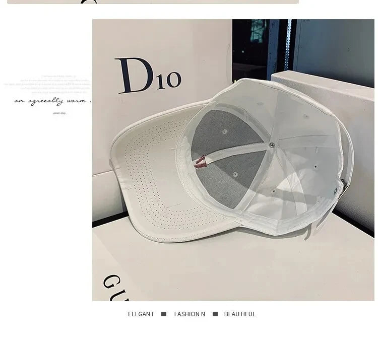 Letters Baseball Cap WOMEN'S MEN'S Hat Lovers' Hat Embroidered Sun Block Hat Fishing Outdoor Hat