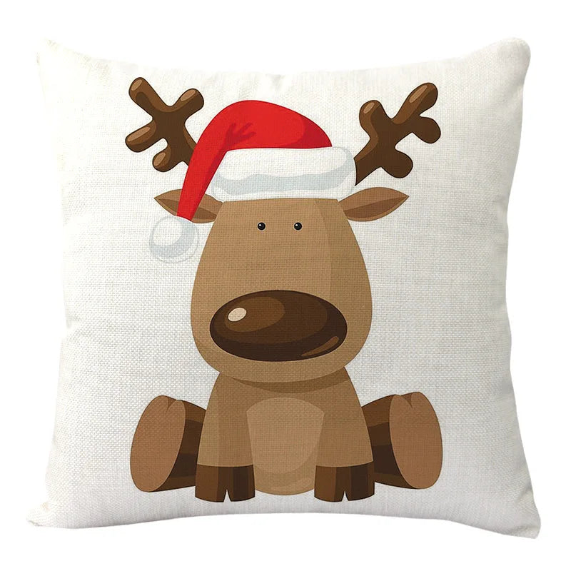 2025 New Year Christmas pillow case ,45x45cm, cushion cover home Christmas decoration pillow case