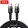 Baseus-USB C to USBC Cable, PD Fast Charging Cable, MacBook, Samsung, Xiaomi Phone, 2M Quick Charge, 3.0 A, Type C, 100W