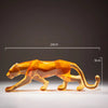 Modern Fortune Transparent Money Leopard Resin Adornments Office Workroom Sculpture Crafts Home Livingroom Figurines Decoration