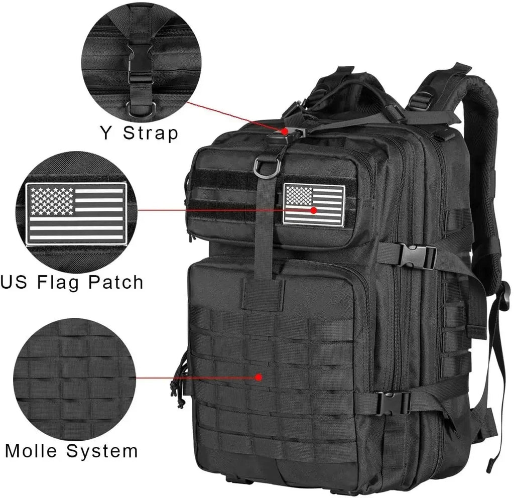 50L Man Tactical Backpacks Traveling Bags Outdoor 3P School Pack EDC Molle Pack For Trekking Hunting Bag camping equipment