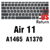 Keyboard Cover for Macbook Air 13 11 Pro 14/16 M1 Touch Bar 15 12 Retina Silicone Protector Skin A2179 A2337 A2338 A2442 US EU