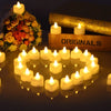 24Pcs Flameless LED Candle Lights Creative Wishing Led Tea Lamp Warm White Halloween Wedding Christmas Decoration Candle Light