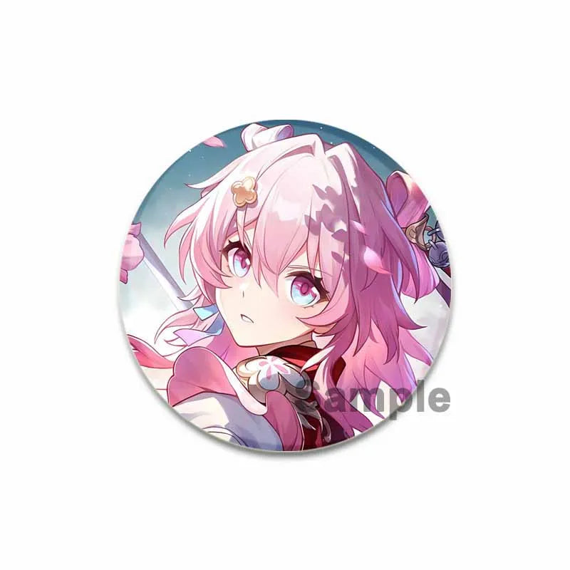 Honkai Star Rail Badge Himeko FuXuan Bailu Jingliu Topaz Game Figure Brooches Cosplay Cute Enamel Pins for Backpack Jewelry Gift