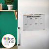 Fridge Magnetic Calendar Board Sticker Clear Acrylic Planner Student Daily Weekly Schedule Reusable Dry Erasable Whiteboard