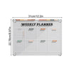 Fridge Magnetic Calendar Board Sticker Clear Acrylic Planner Student Daily Weekly Schedule Reusable Dry Erasable Whiteboard