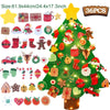 DIY Felt Christmas Tree with Light Christmas Decor for Home 2024 Navidad Christmas Ornaments Xmas Natal Noel Gifts New Year 2025