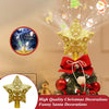 Christmas Tree Topper 3D Rotating Star Light With Pattern Projector Christmas Decoration Creative Christmas Decor