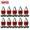 10-1pcs Christmas Candy Bags Santa Gift Bag Christmas Decorations 2023 Navidad Xmas Gift Bags Cristmas Candy Bags Velvet Bags