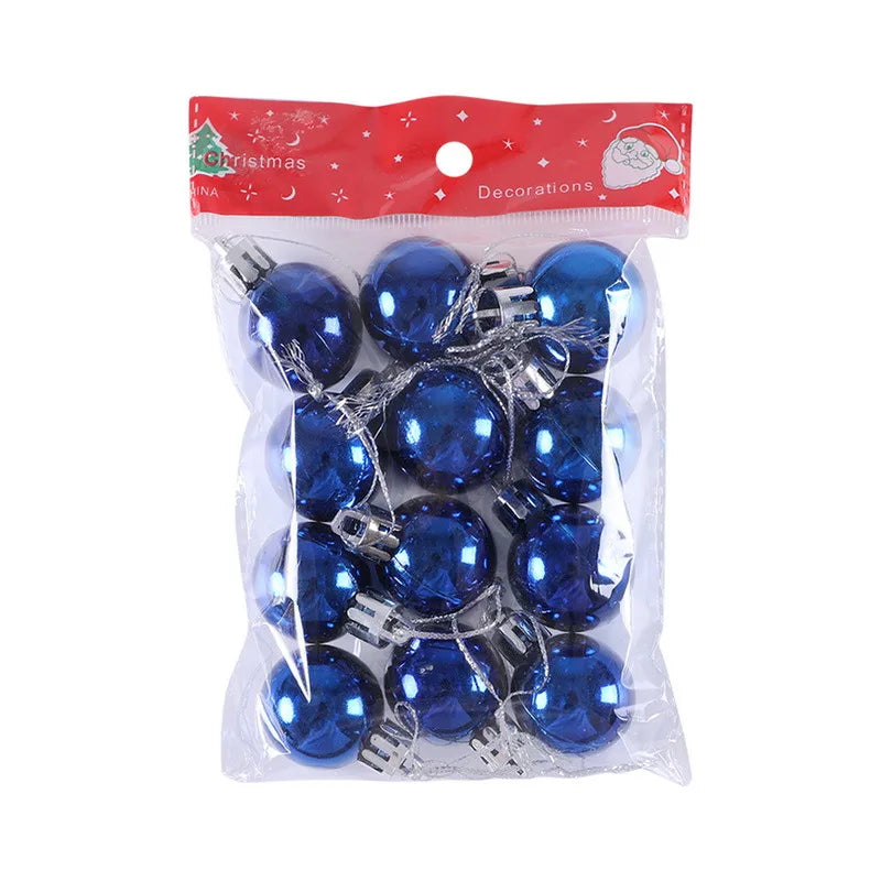 24PCS Christmas Balls Christmas Tree Ornaments Ball Xmas Hanging Tree Pendants Home Party Decor 2025 New Year Gift Noel Navidad