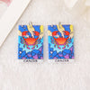 12Pcs 38*25MM Constellations Tarot Card Charms Magical Divination Crafts Acrylic Board Jewelry Necklace DIY Accessories