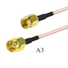 RG316 Cable SMA Male to RP SMA Male/Female Nut Bulkhead Extension Coax Jumper Pigtail WIFI Router Antenna RF Coaxial Cable