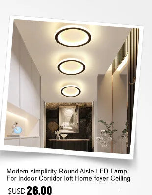 Nordic Aisle Corridor Ceiling Lights Modern Minimalist Entry Porch Lamp Personality Creative Balcony Light Luxury Bedroom Lights