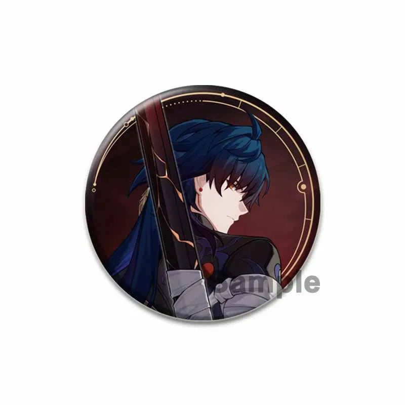 Honkai Star Rail Badge Himeko FuXuan Bailu Jingliu Topaz Game Figure Brooches Cosplay Cute Enamel Pins for Backpack Jewelry Gift